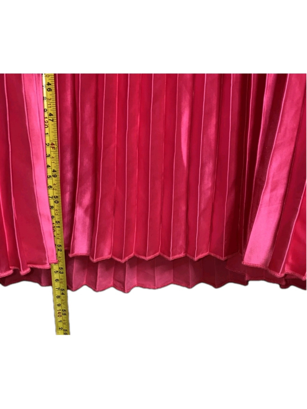Lulus Divian XL Hot Pink Ombre Strapless Pleated Maxi Dress Barbiecore Prom - Picture 10 of 10